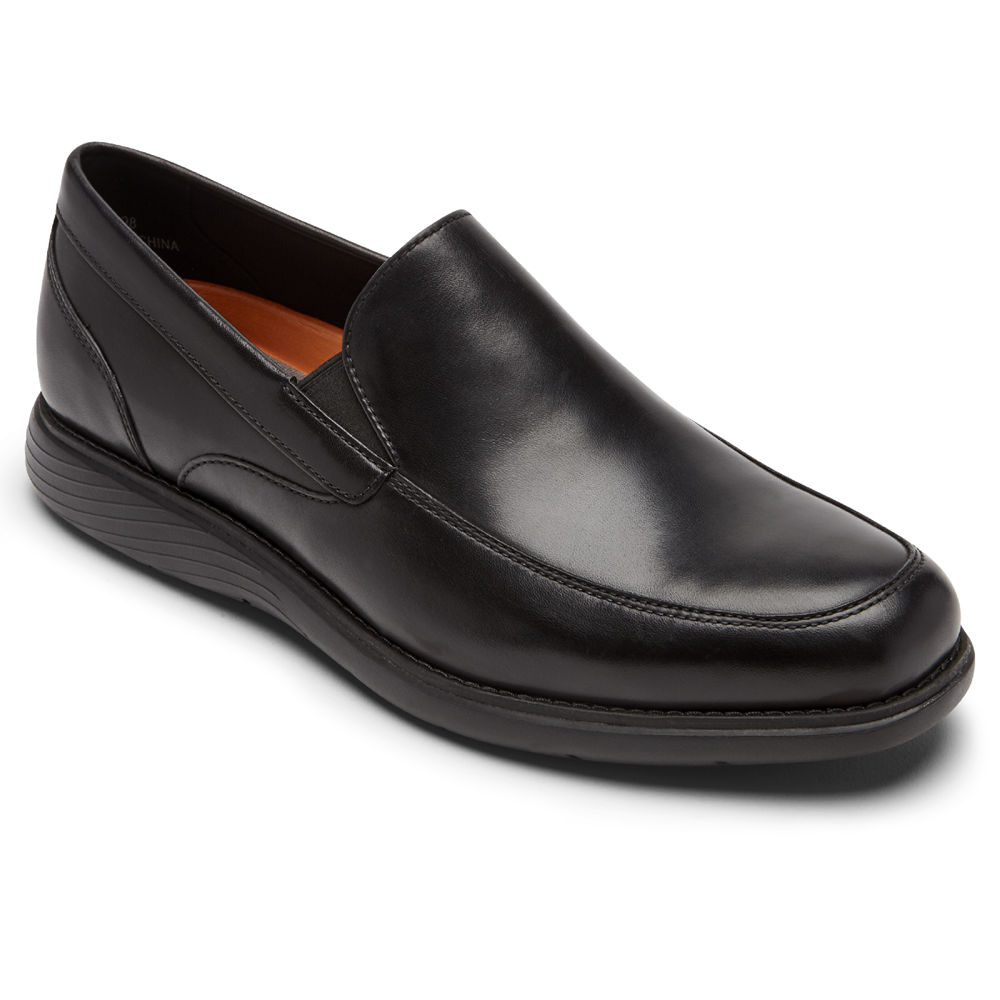 Rockport Loafers For Mens Black - Garett Venetian - RZ4163297